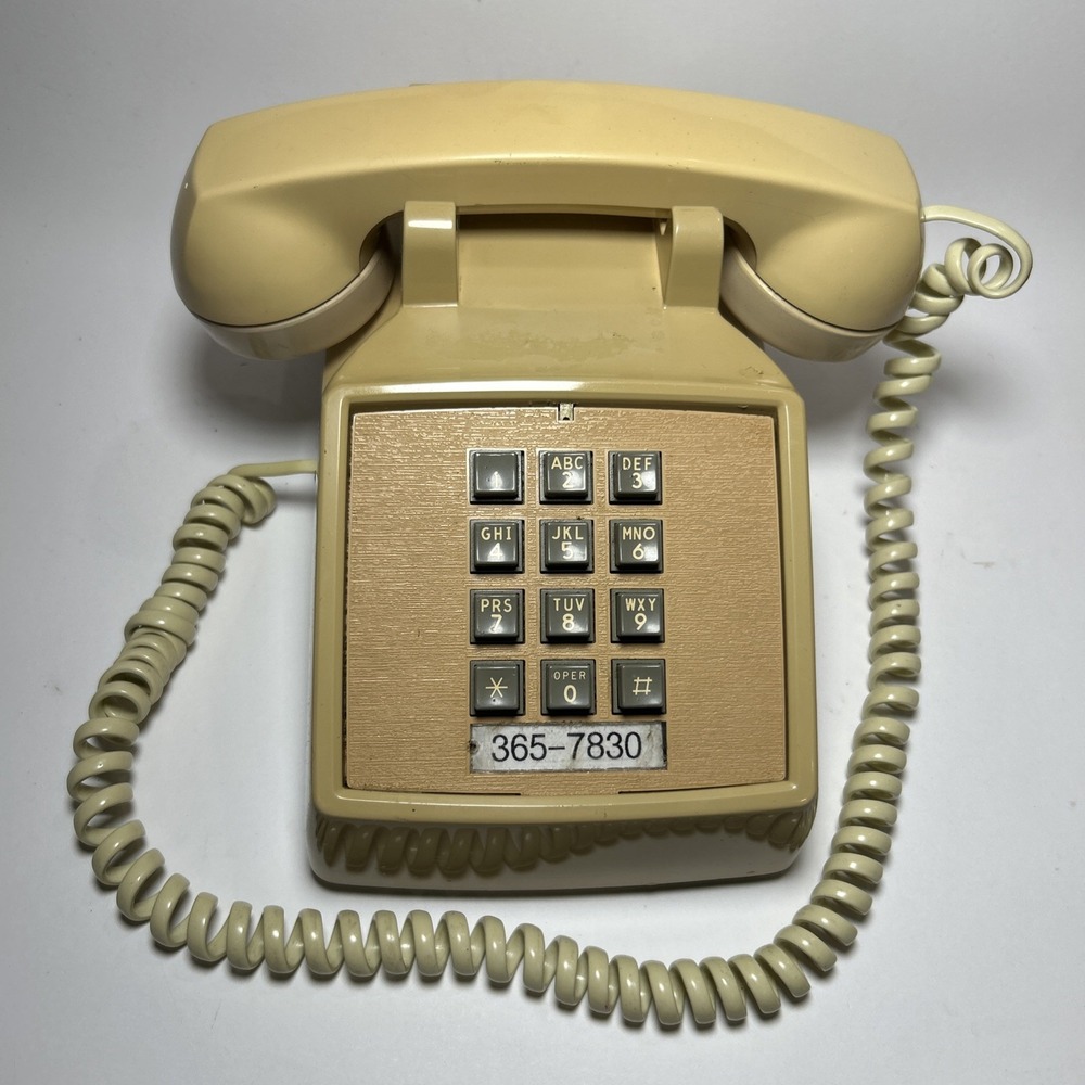 2500DMG Push Button Desk Phone At And T  Bell System Tested 80s VTG Working